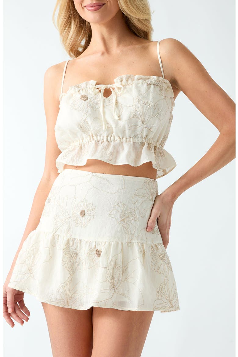 Hayden Ruffle Crop Camisole, Main, color, F0D9-OPEN