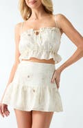 GUESS Hayden Ruffle Crop Camisole