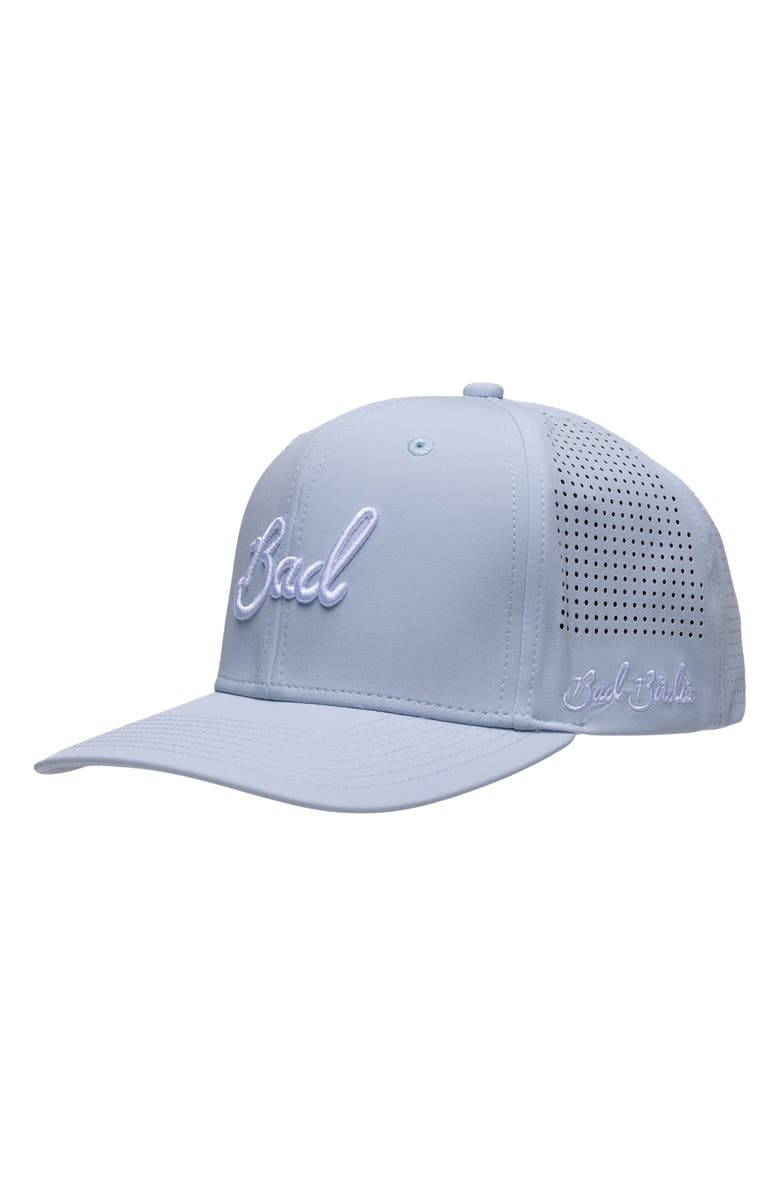 Bad Birdie Embroidered Snapback Baseball Cap, Main, color, Baby Blue