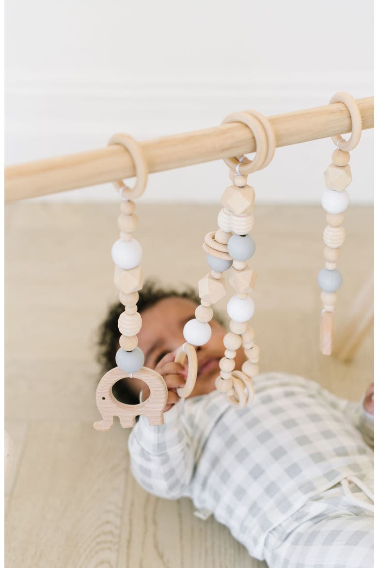 Wooden Baby Gym, Alternate, color, GRAY & WHITE