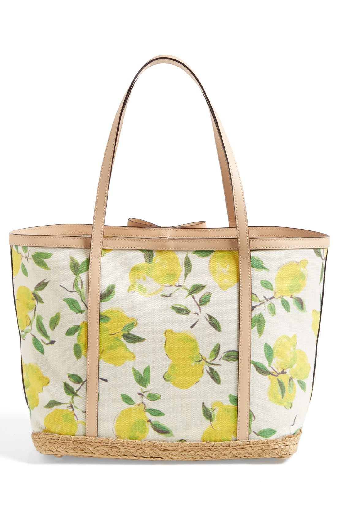 'capri espadrille - francis' tote, Alternate, color, PAINTERLY LEMONS