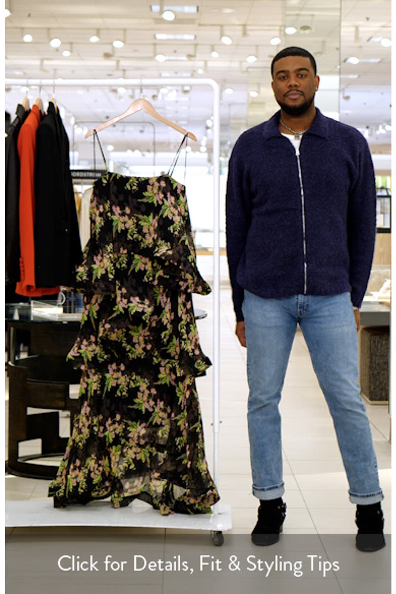 Ula Floral Tiered Georgette Gown video
