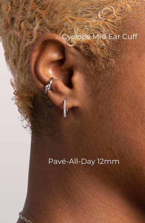 Seed2stone Cyclops Ear Cuff In Silver