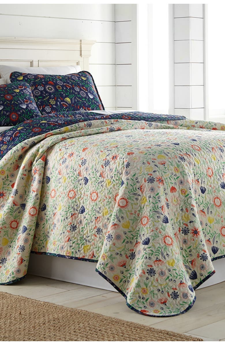 SOUTHSHORE FINE LINENS Luxury Premium Boho Collection Quilt Cover Set, Alternate, color, Blue