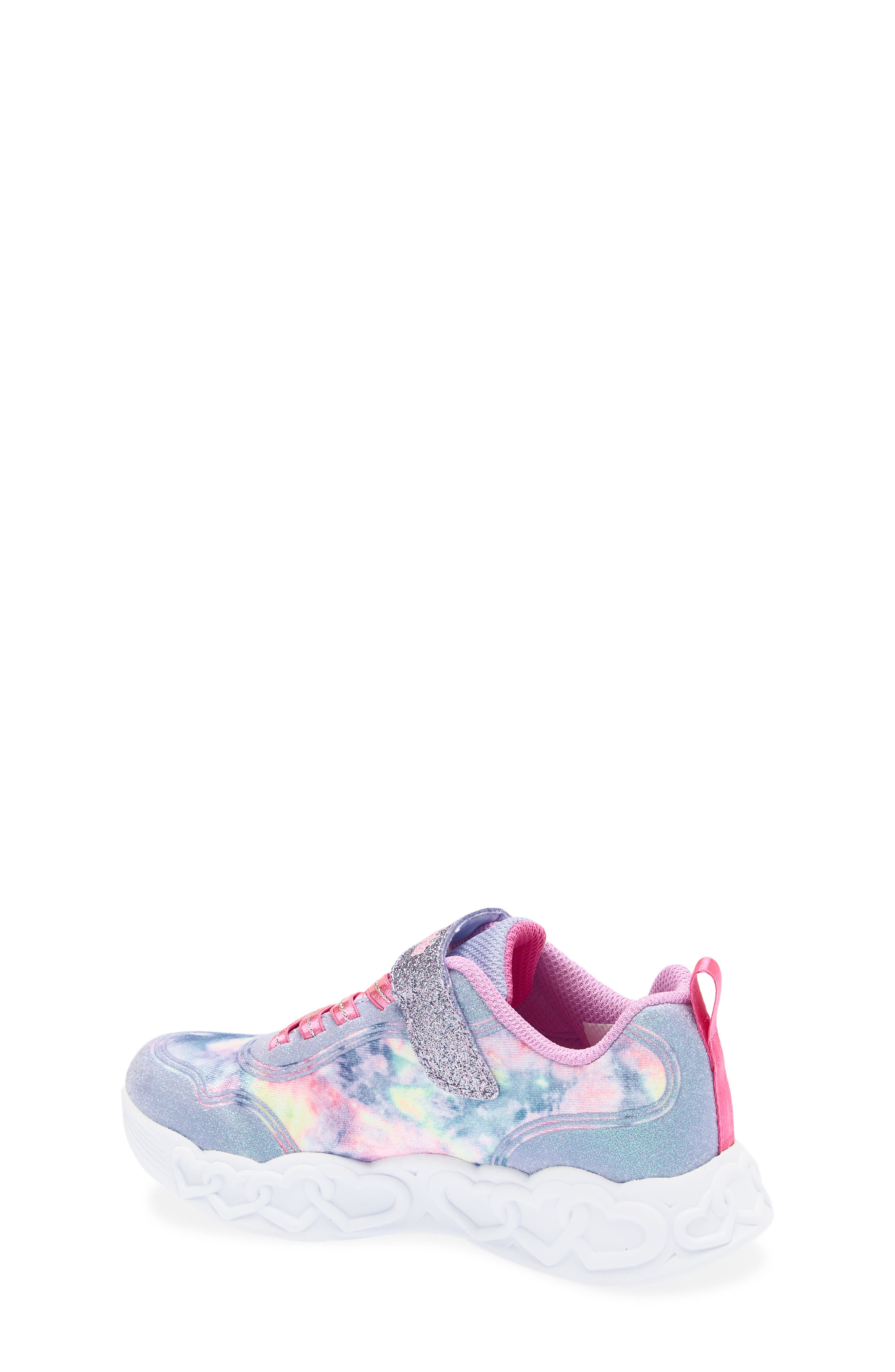 SKECHERS Infinite Heart Lights Light-Up Sneaker, Alternate, color, Lavender Multi