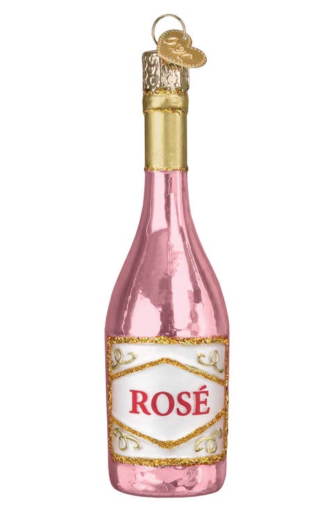 Rosé Wine Ornament