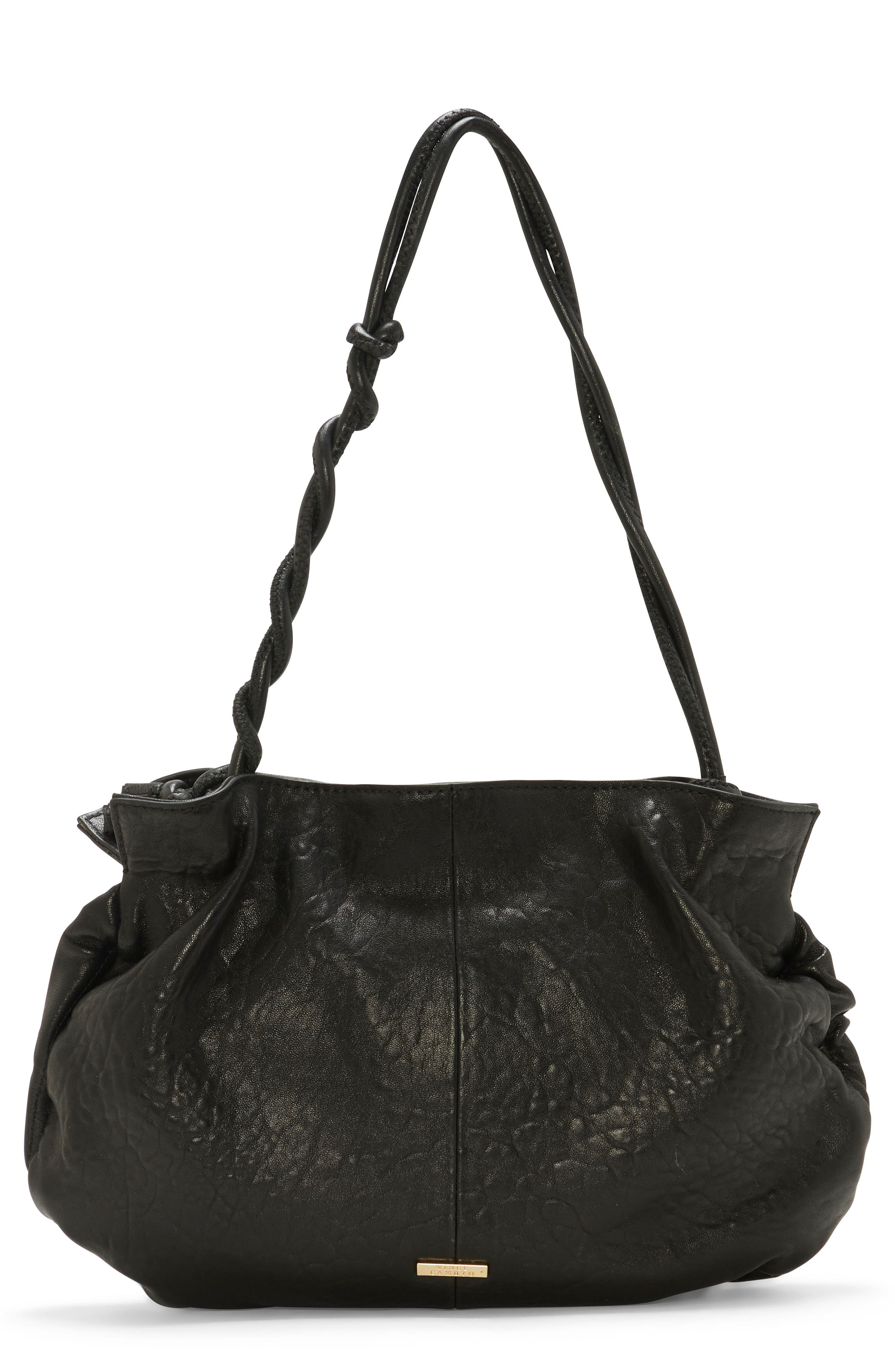 Vince Camuto Tally Snake Embossed Leather Top Handle Bag, Main, color, 