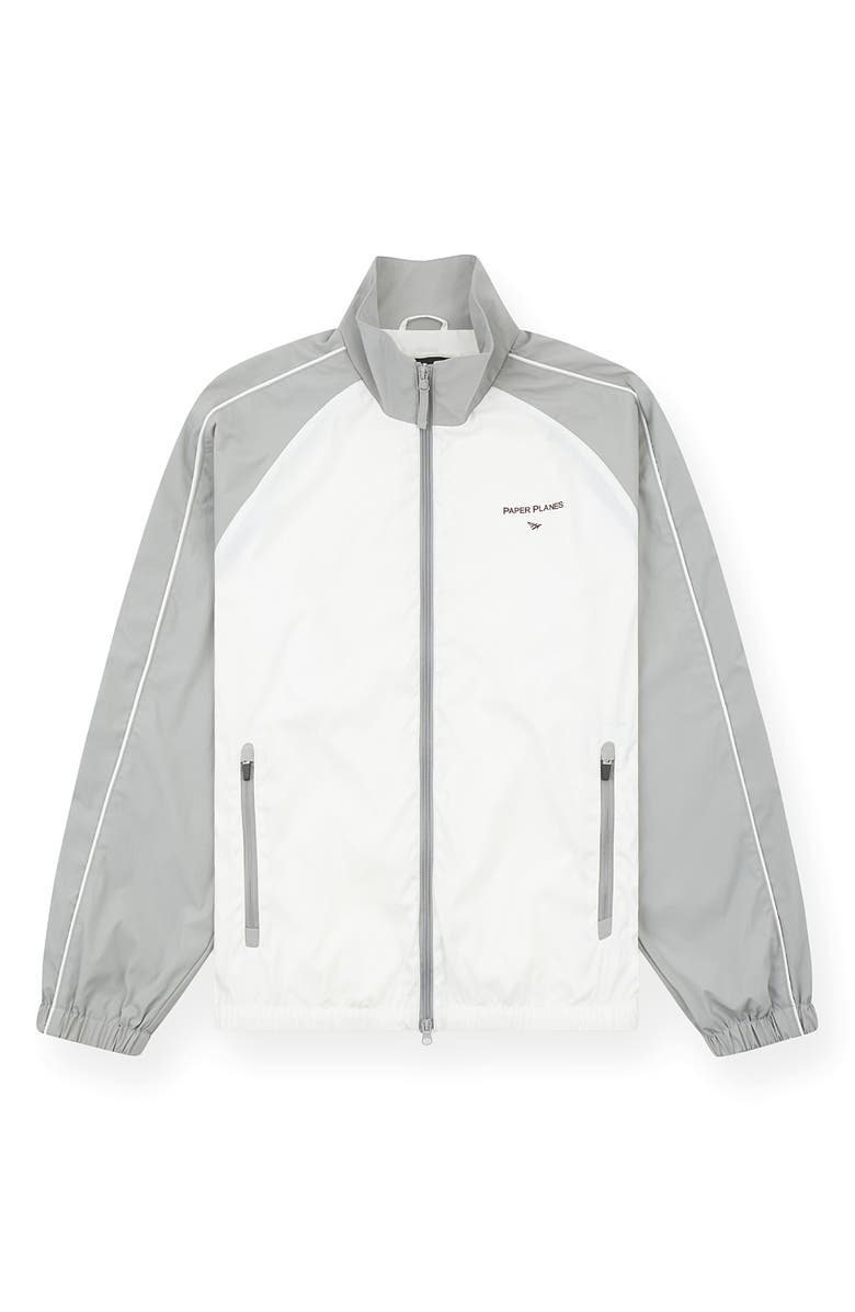 PAPER PLANES Planes Track Jacket, Main, color, Grey