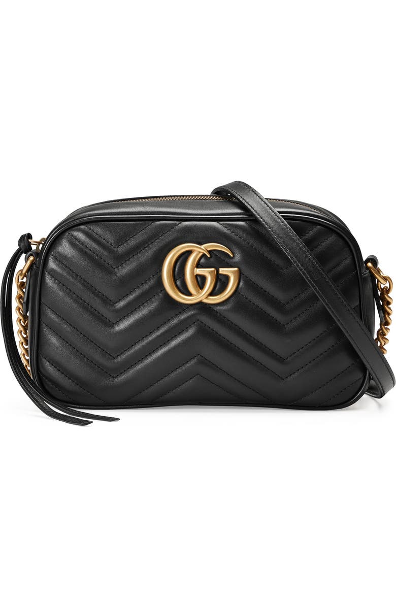 Gucci Small GG 2.0 Matelassé Leather Camera Bag, Main, color,