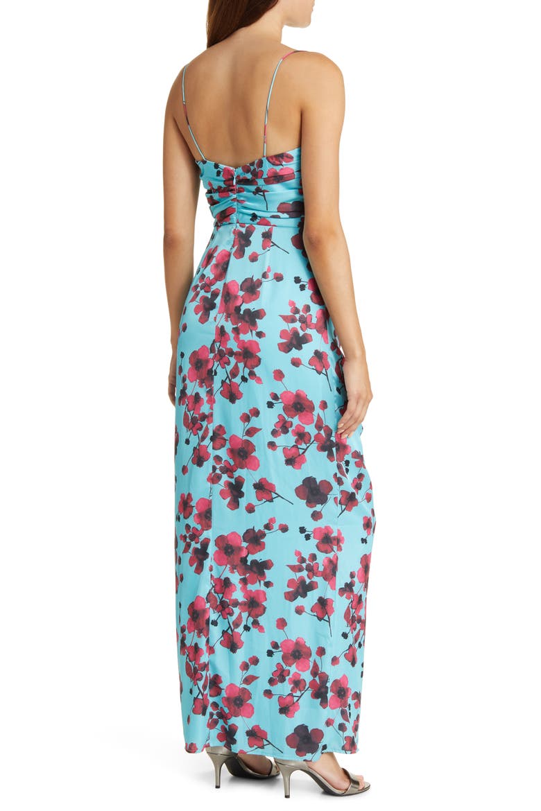 Luxe Slipdress, Alternate, color, SKY WATERCOLOR FLORAL