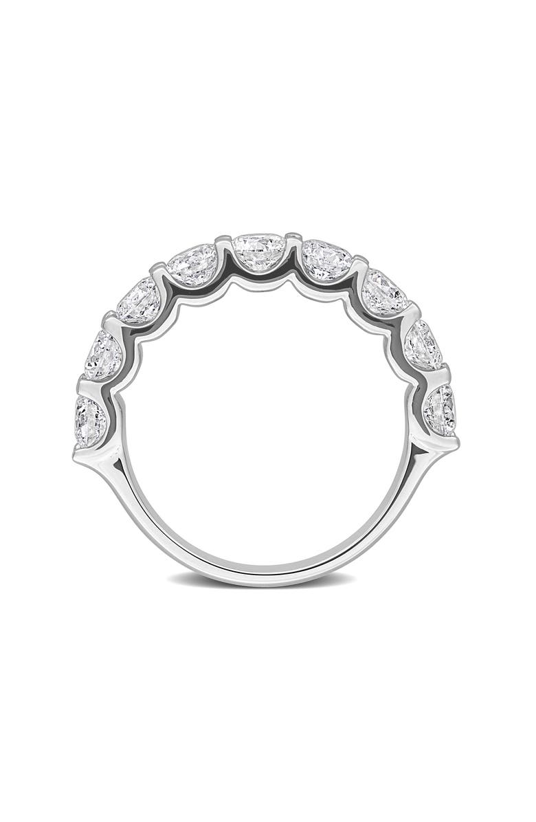 Created Forever Sterling Silver Lab Grown Diamond Anniversary Band Ring, Alternate, color, White