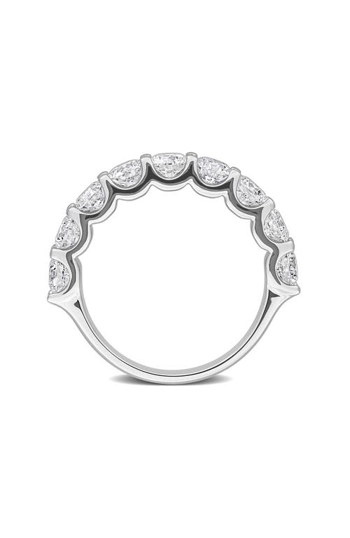 Created Forever Sterling Silver Lab Grown Diamond Anniversary Band Ring In Silver