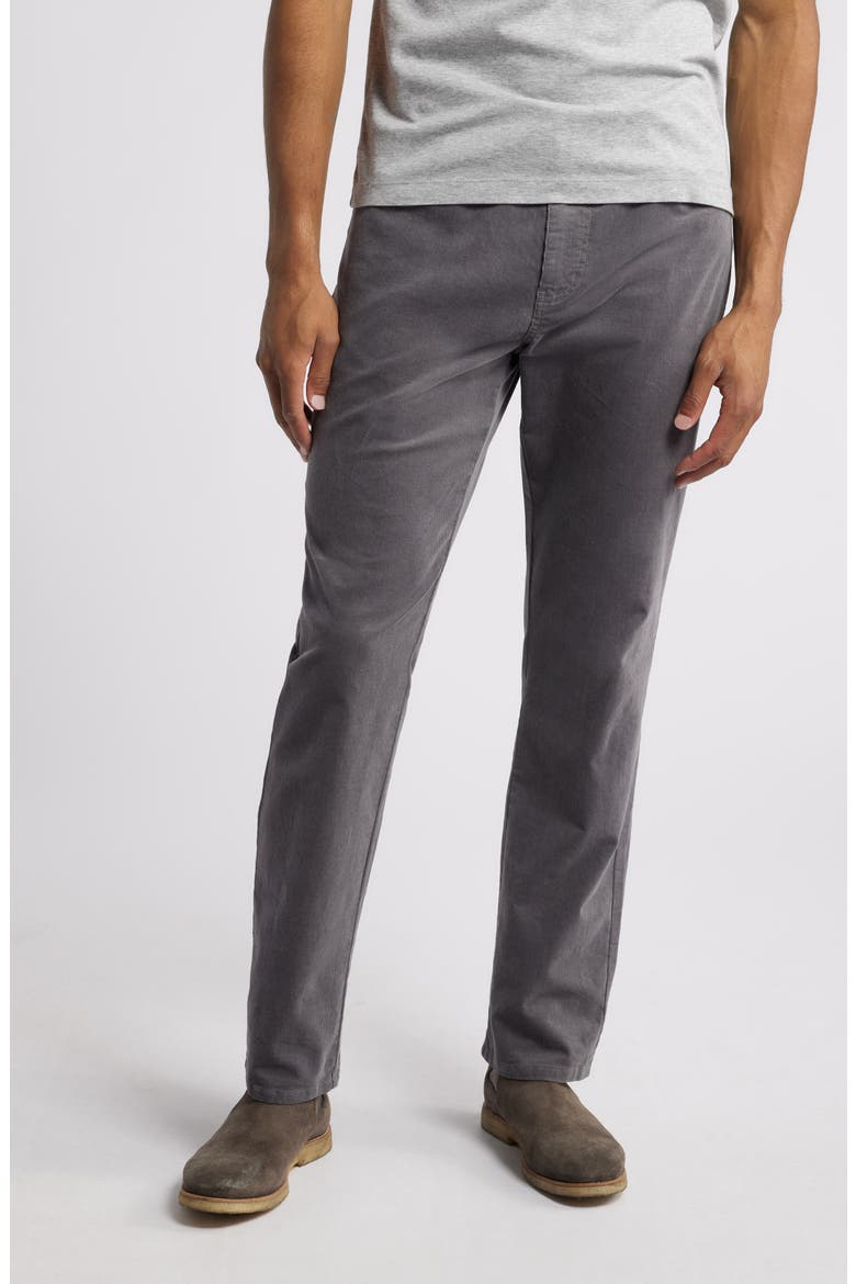 Cotton Stretch Corduroy Pants, Main, color, CHARCOAL