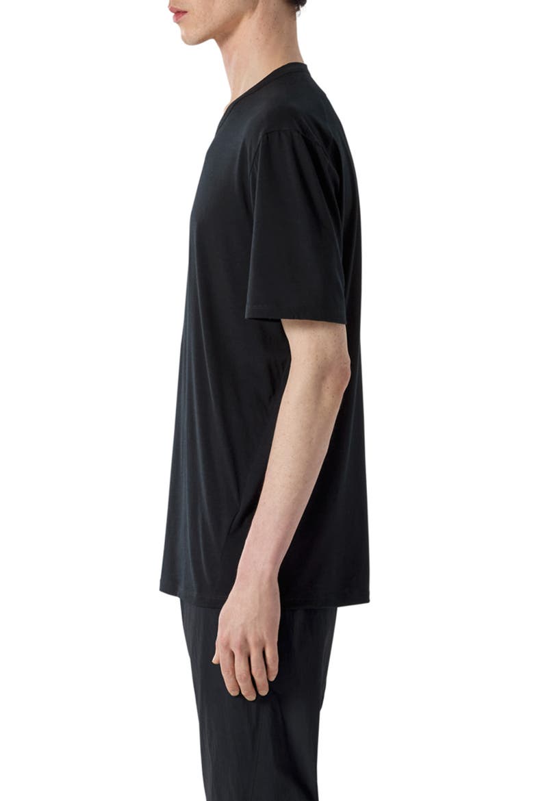 Frame Merino Wool Blend T-Shirt, Alternate, color, BLACK
