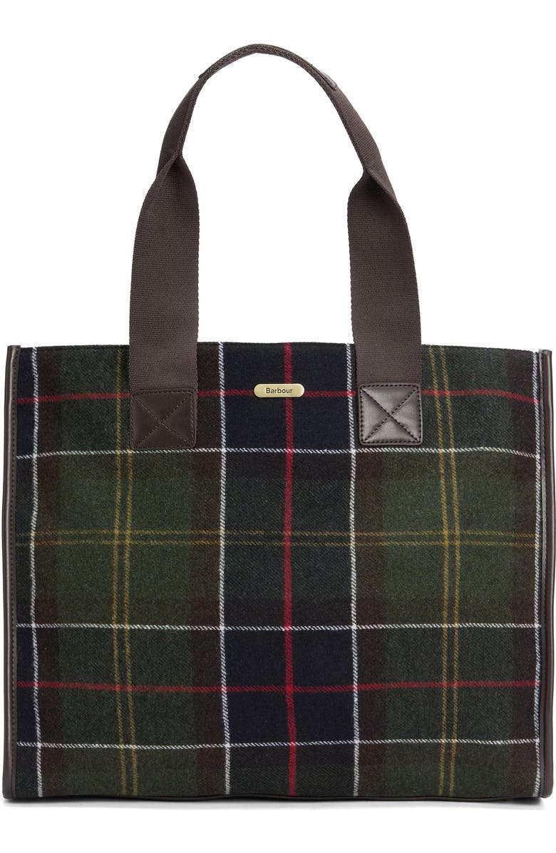Barbour Turnberry Tartan Plaid Tote, Main, color,