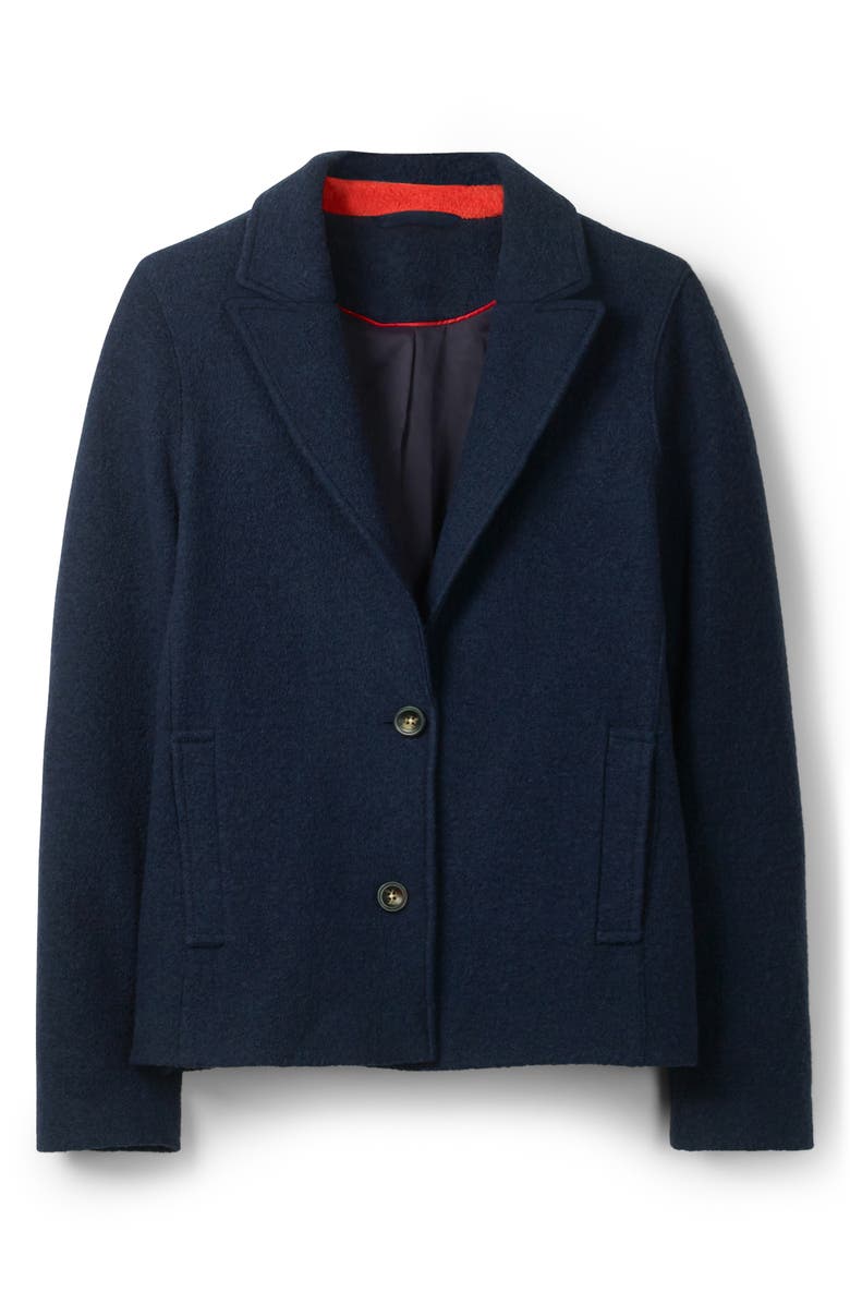 Boden Woolf Wool Blend Blazer, Alternate, color, Navy