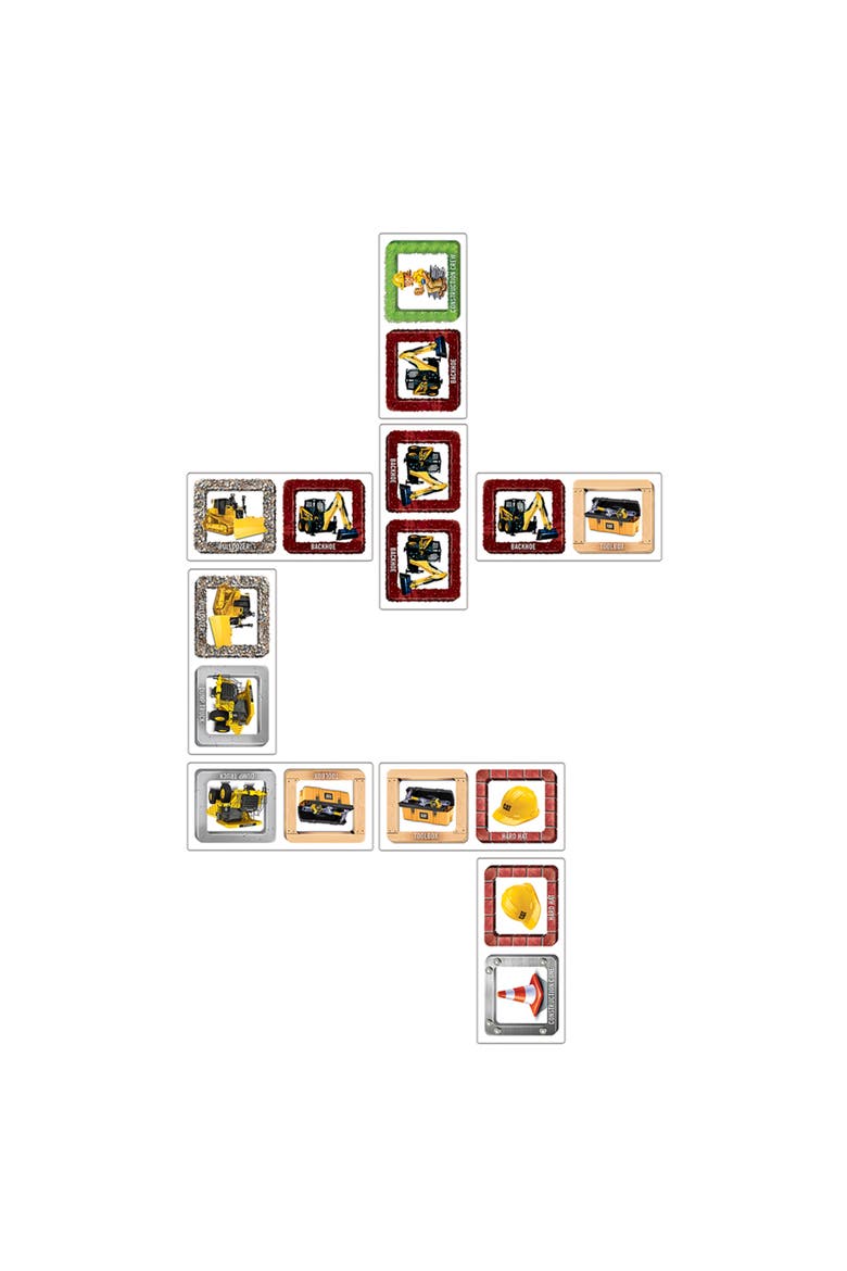 CAT - Caterpillar Picture Dominoes, Alternate, color, Multicolor