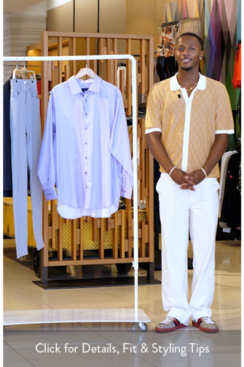 Regular Fit Microprint Dress Shirt video