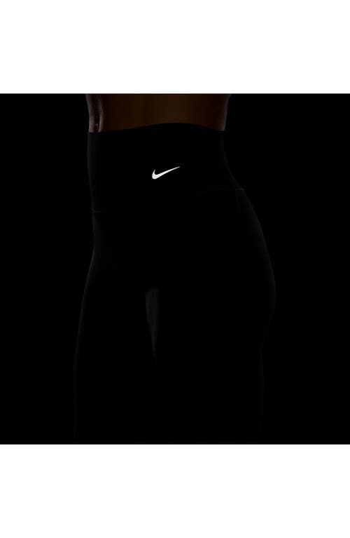 Nike Universa Medium Support High Waist Ankle Leggings In Black/anthracite/black