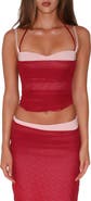 Tiger Mist Caline Ruched Corset Top