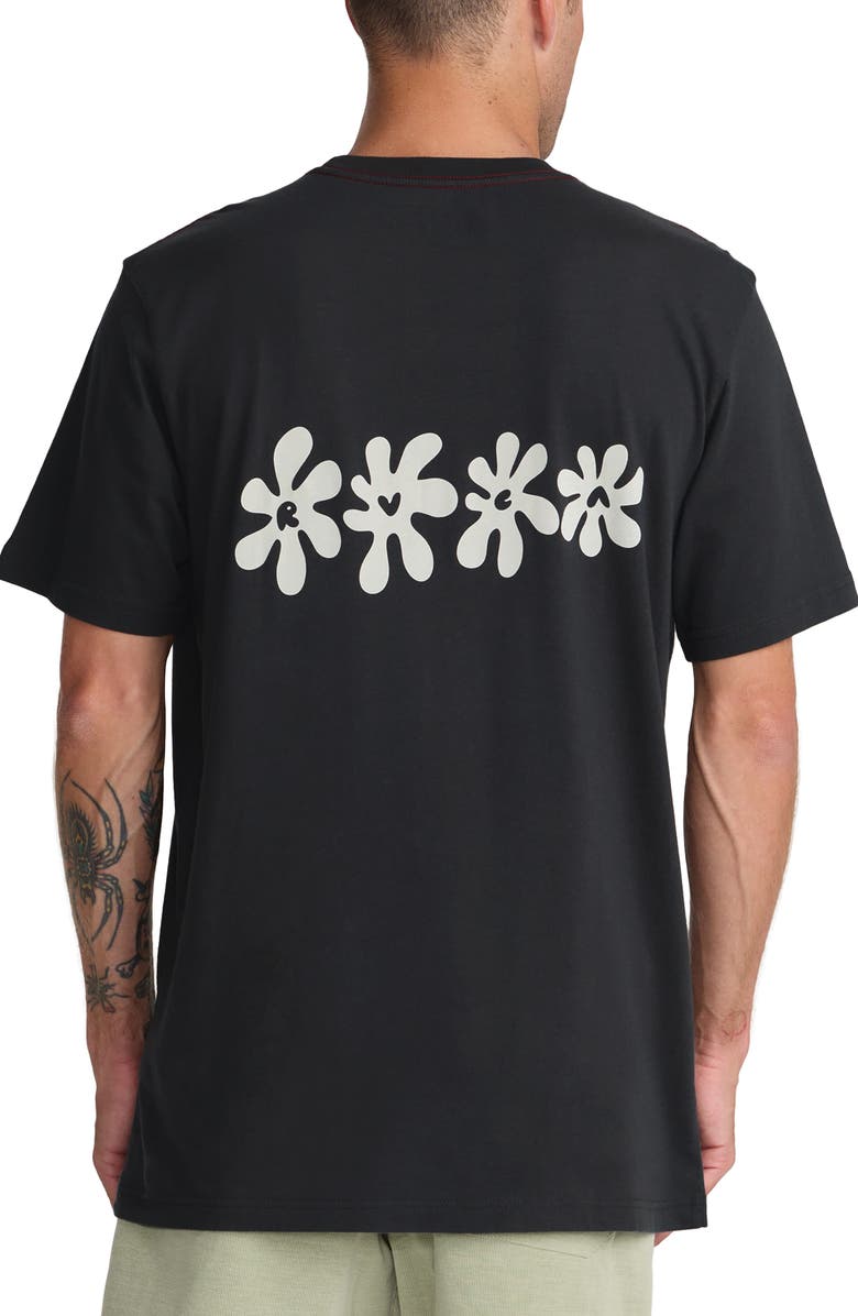 RVCA Bryce Bloom Graphic T-Shirt, Alternate, color, Pirate Black