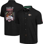 Tommy Bahama Men's Tommy Bahama Black Kansas City Chiefs Tidal Kickoff Camp Button-Up Shirt