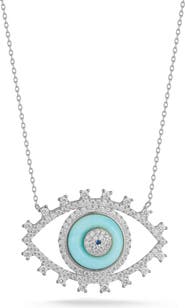 SPHERA MILANO Evil Eye Pendant Necklace