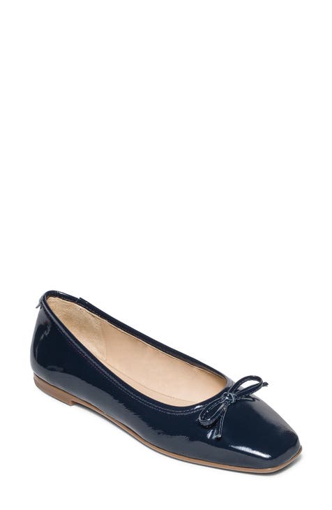 Navy fashion and white flats