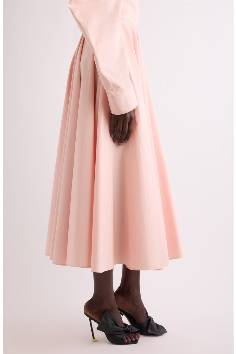 Cotton Poplin Circle Midi Skirt, Alternate, color, SILK PINK