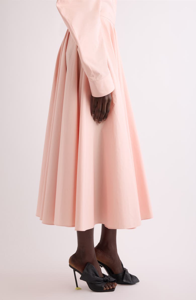 Givenchy Cotton Poplin Circle Midi Skirt, Alternate, color, Silk Pink