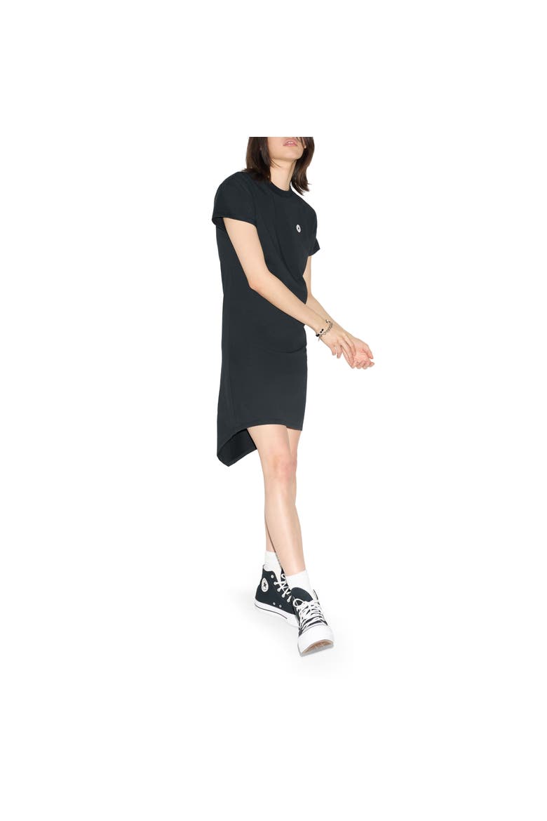 Drape Tee Dress, Alternate, color, Converse Black
