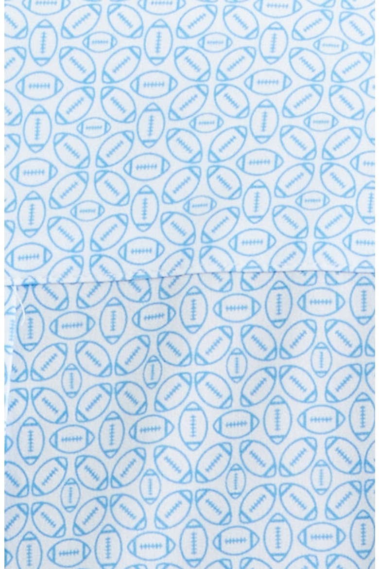 XC+™ Football Print Performance Button-Down Shirt, Alternate, color, LIGHT BLUE