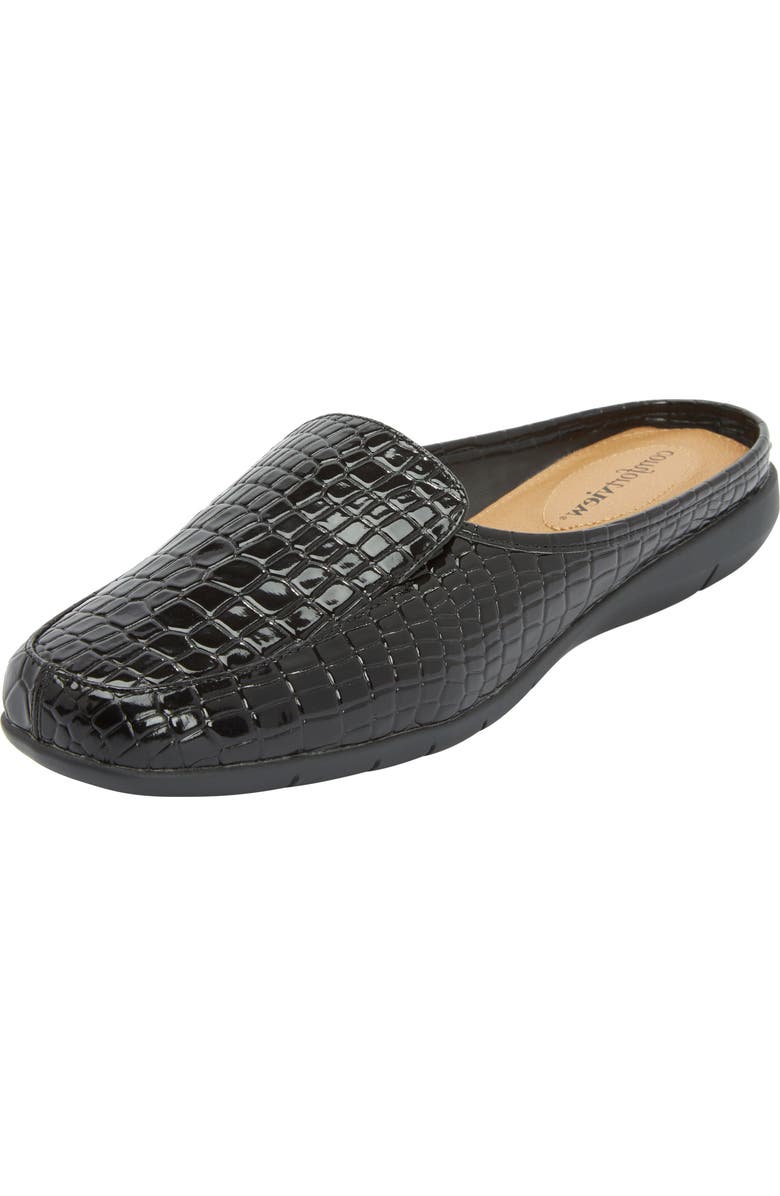Comfortview The Estelle Slip On Mule, Main, color, Black