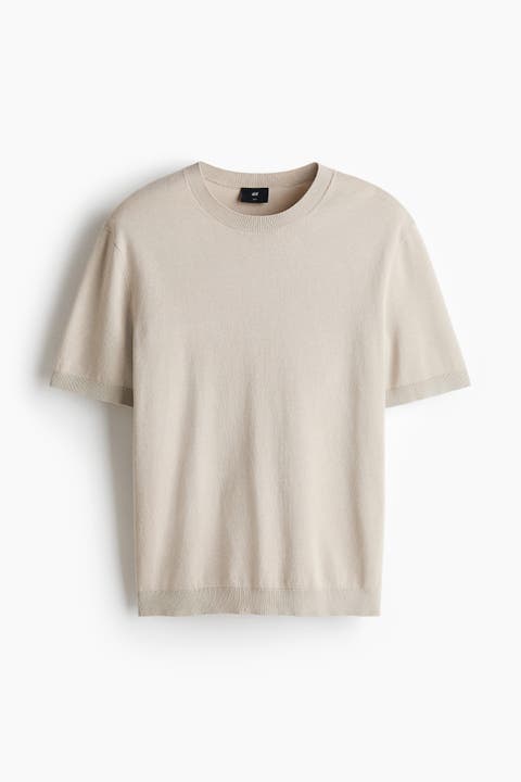 Slim Fit Knitted T-shirt