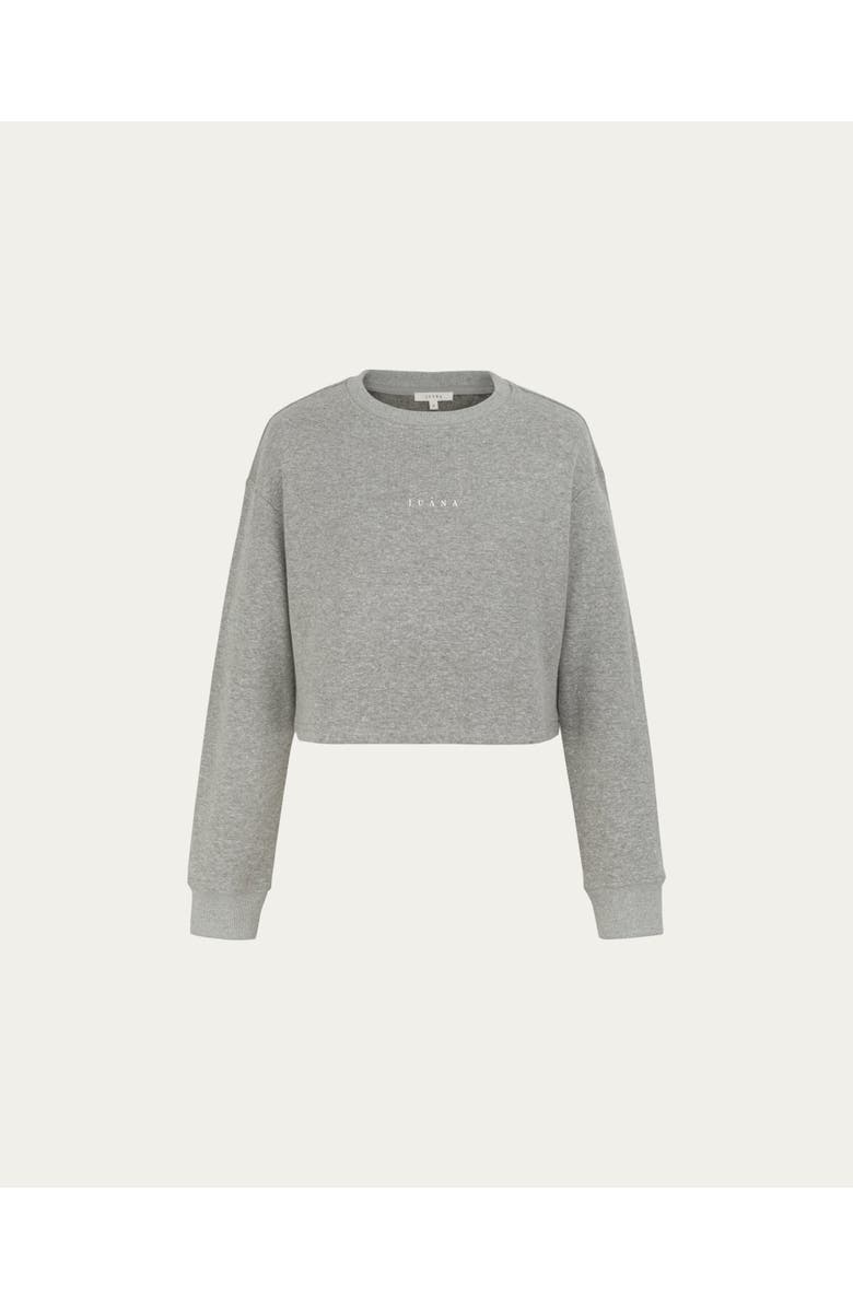 JUANA Off Hours Crewneck Sweater, Main, color, Gray