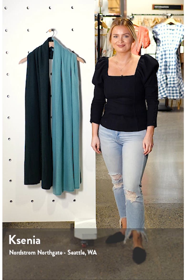 Colorblock Cashmere Wrap video