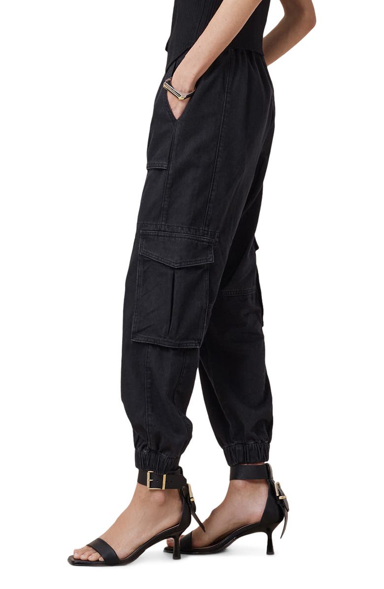 AllSaints Freda Taper Cargo Jeans, Alternate, color, 