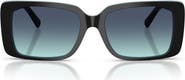 Tiffany & Co. 55mm Gradient Rectangular Sunglasses