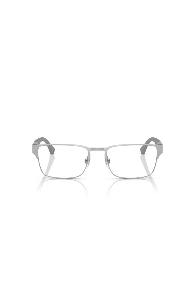 Emporio Armani 57mm Square optical glasses, Alternate, color, Silver