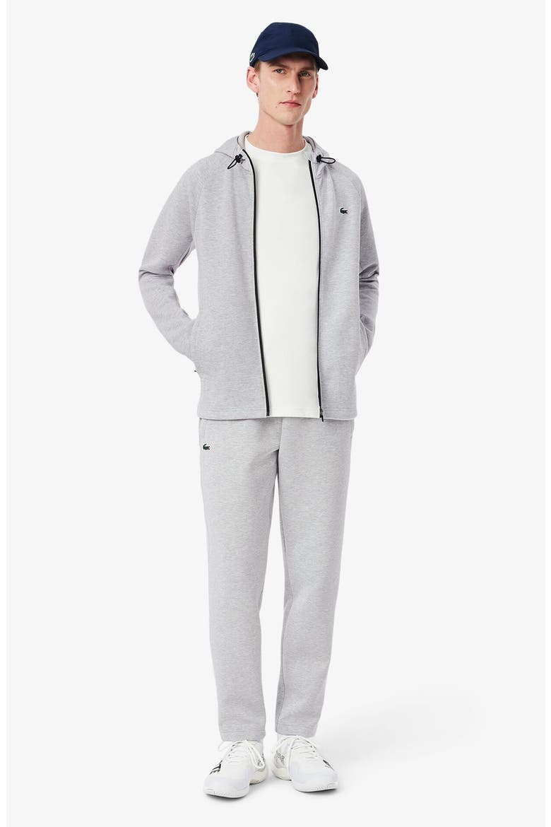Mesh Panel Tapered Track Pants, Alternate, color, GREY CHINE/ LIGHT GREY