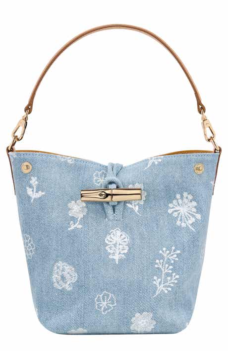 Extra Small Le Roseau Denim Bucket Bag
