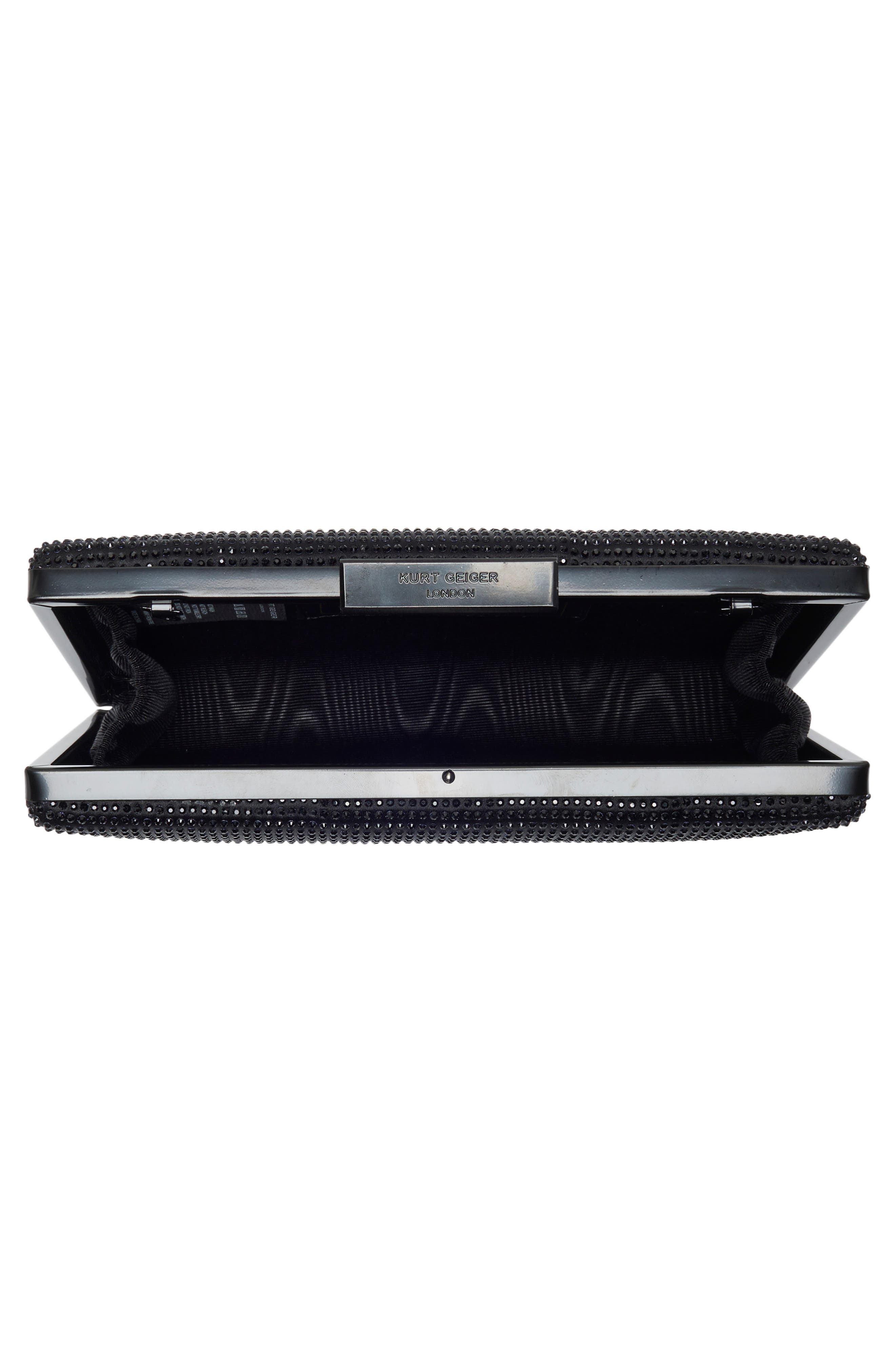 Kurt Geiger London Crystal Box Clutch, Alternate, color, Black