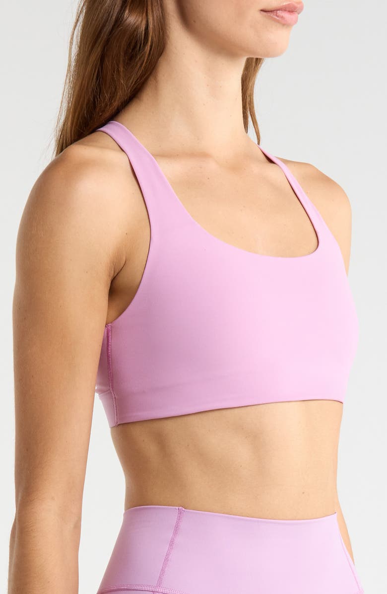 On Studio Sports Bra, Alternate, color, Sakura