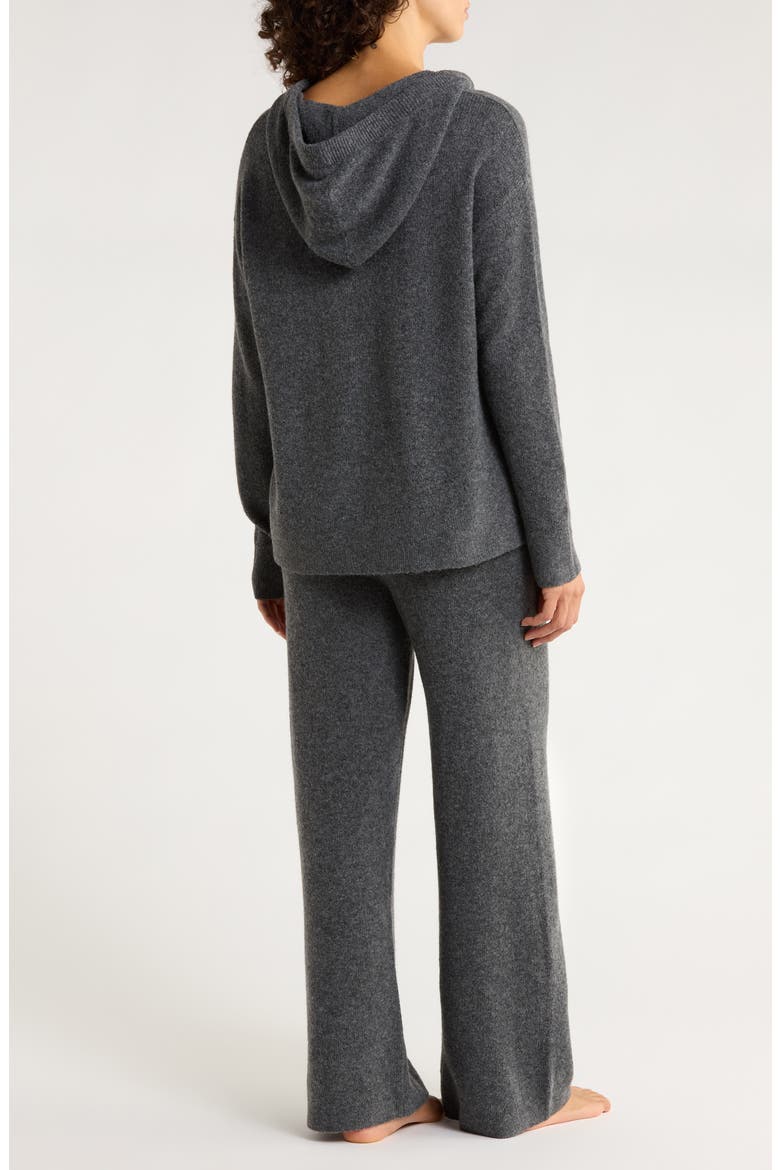 Cozy Hooded Lounge Set, Alternate, color, GREY CHARCOAL HEATHER