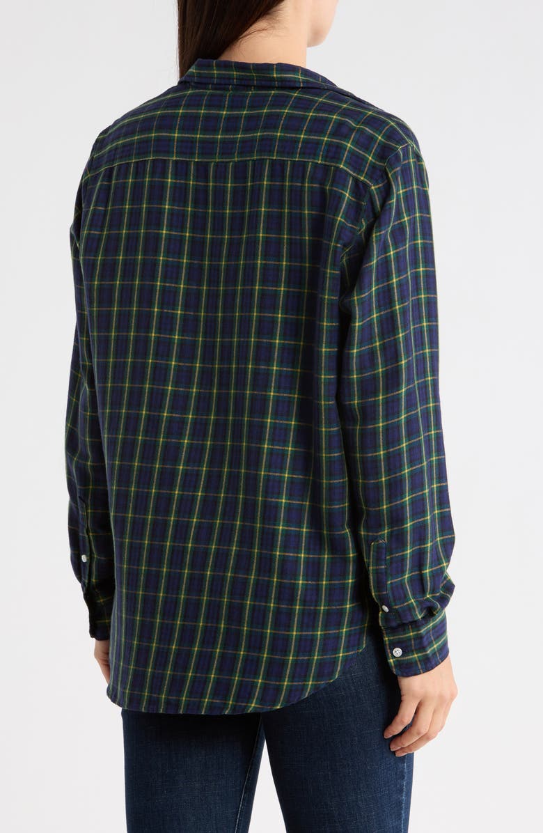 Frank & Eileen Relaxed Button-Up Shirt, Alternate, color, Navy Green Yellow Tartan