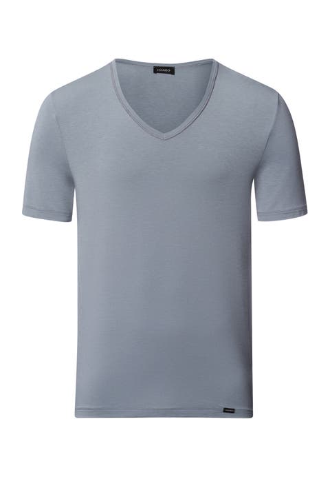 Natural Function Tencel and Cotton Fitted V-Neck T-Shirt