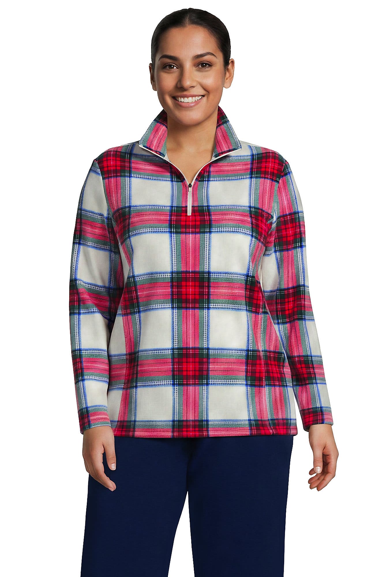Ivory/Compass Red Multi Plaid