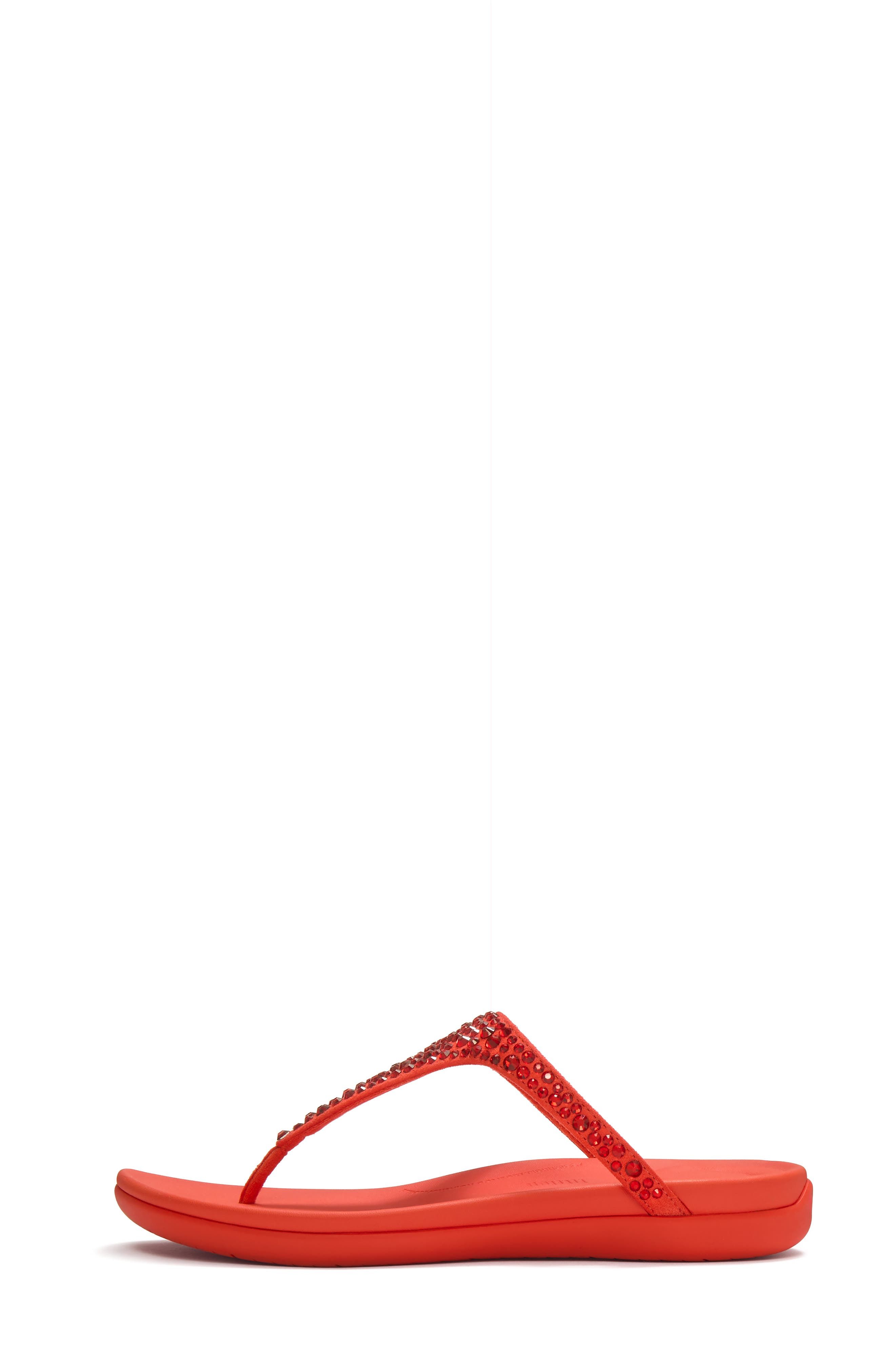 Solay Mixed Crystal Flip Flop, Alternate, color, CHERRY TOMATO