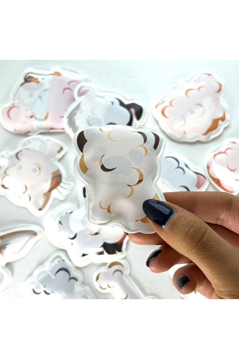 Bath Time Stickers, Muddy Paws, 15 Foam Pieces, Alternate, color, Multicolored