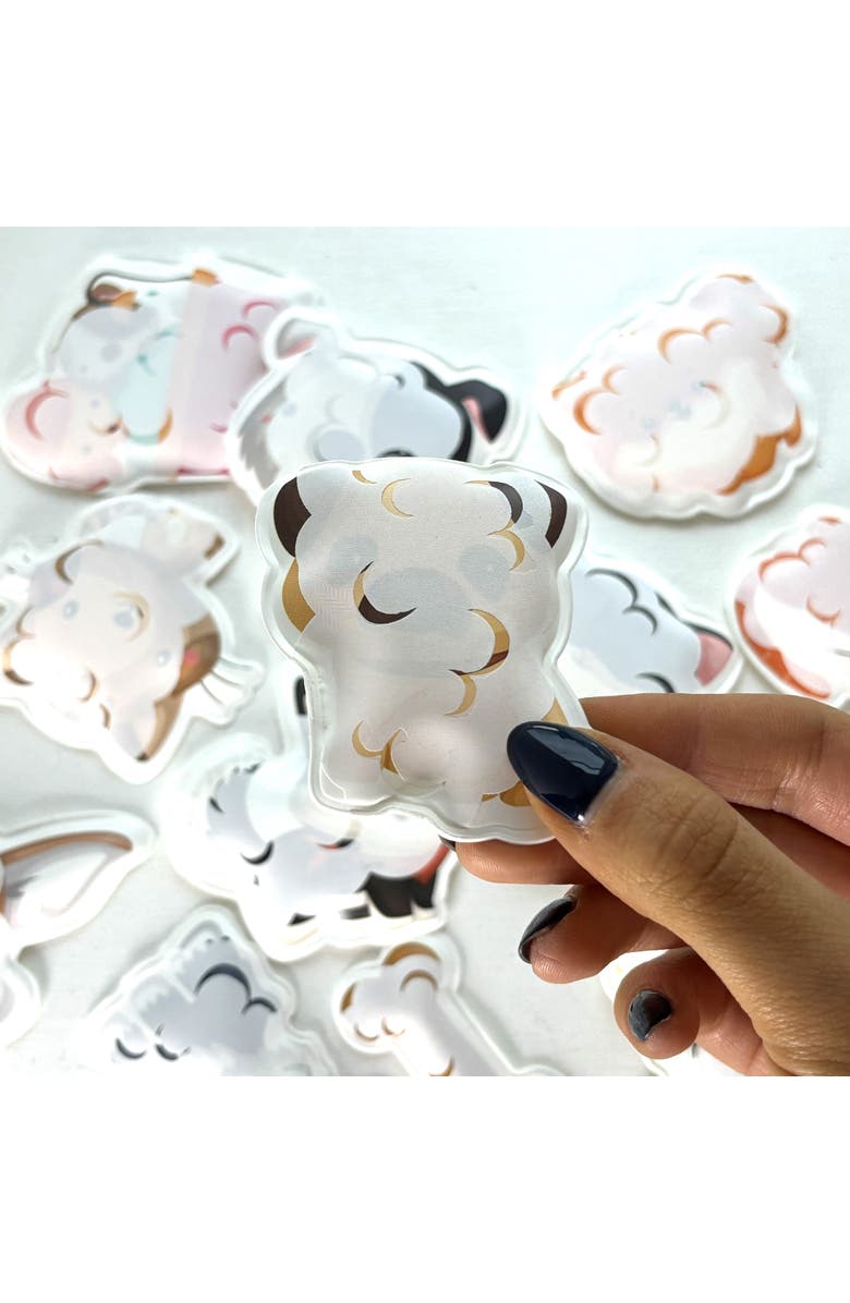 Buddy & Barney Bath Time Stickers, Muddy Paws, 15 Foam Pieces, Alternate, color, Multicolored